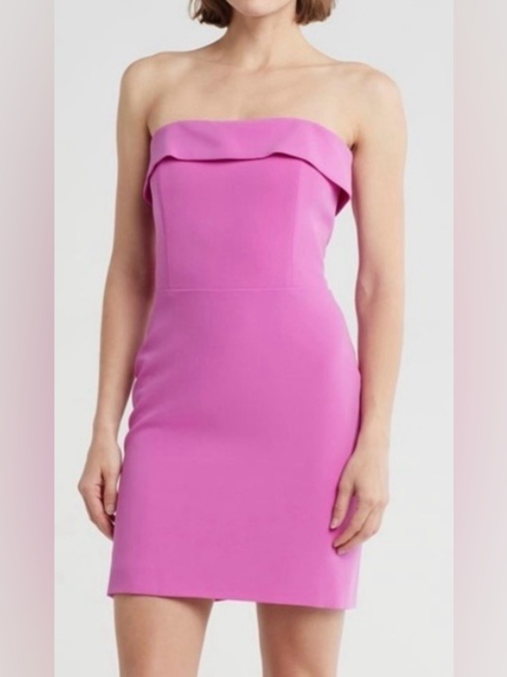 Veronica Beard Maire Strapless Mini Dress — Bright Magenta | NWT | Size 8